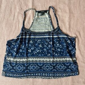 Forever 21 Blue Crop Top